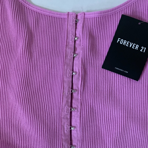 Forever 21 Sport Bra Long Line Violet Purple Pink - Picture 6 of 9